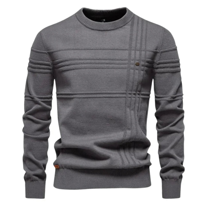 Dale | Textured Panel Crew Knit Jumper