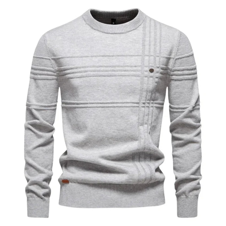 Dale | Textured Panel Crew Knit Jumper