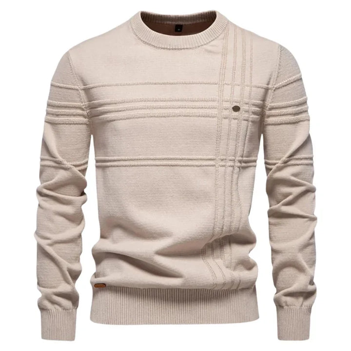 Dale | Textured Panel Crew Knit Jumper