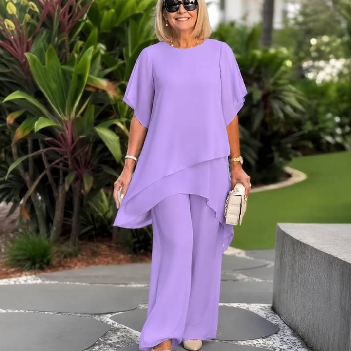 Doreen | Elegant Asymmetrical Two Piece Set