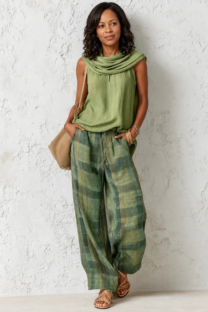 Janet | Easy Wide-Leg Two Piece Set