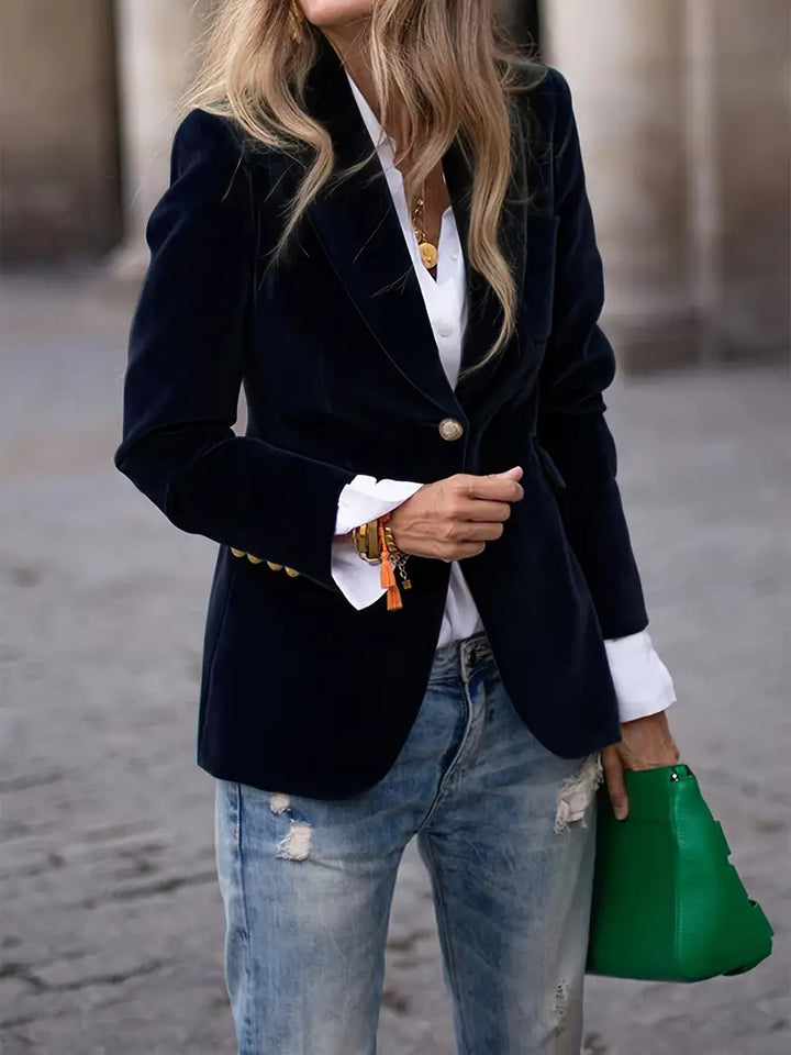 Debbie | Elegant Velvet Blazer