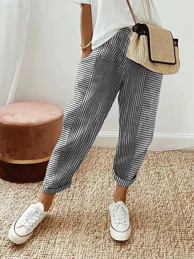 Brenda | Striped Trousers