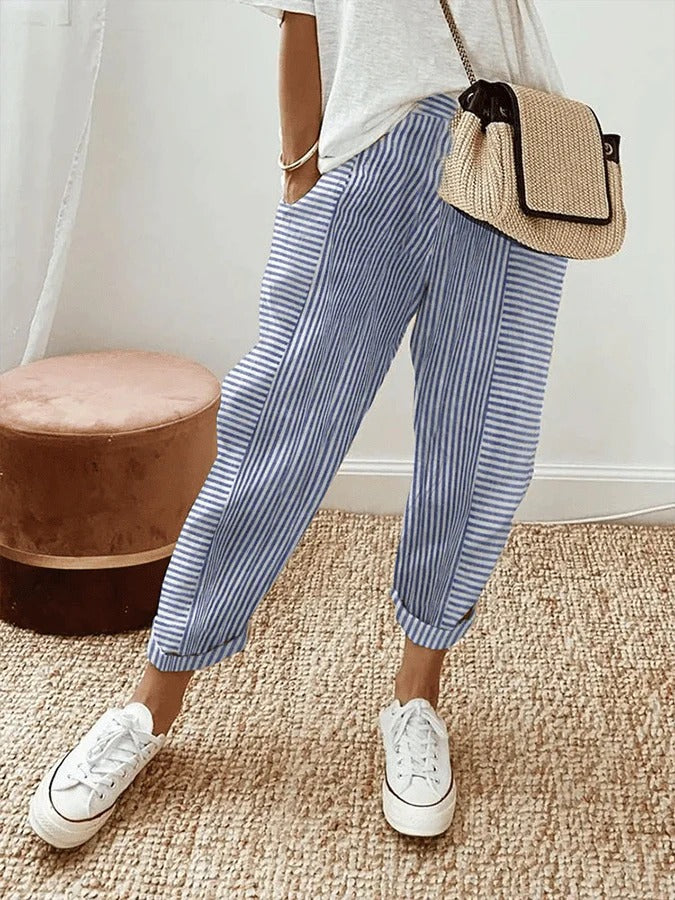 Brenda | Striped Trousers