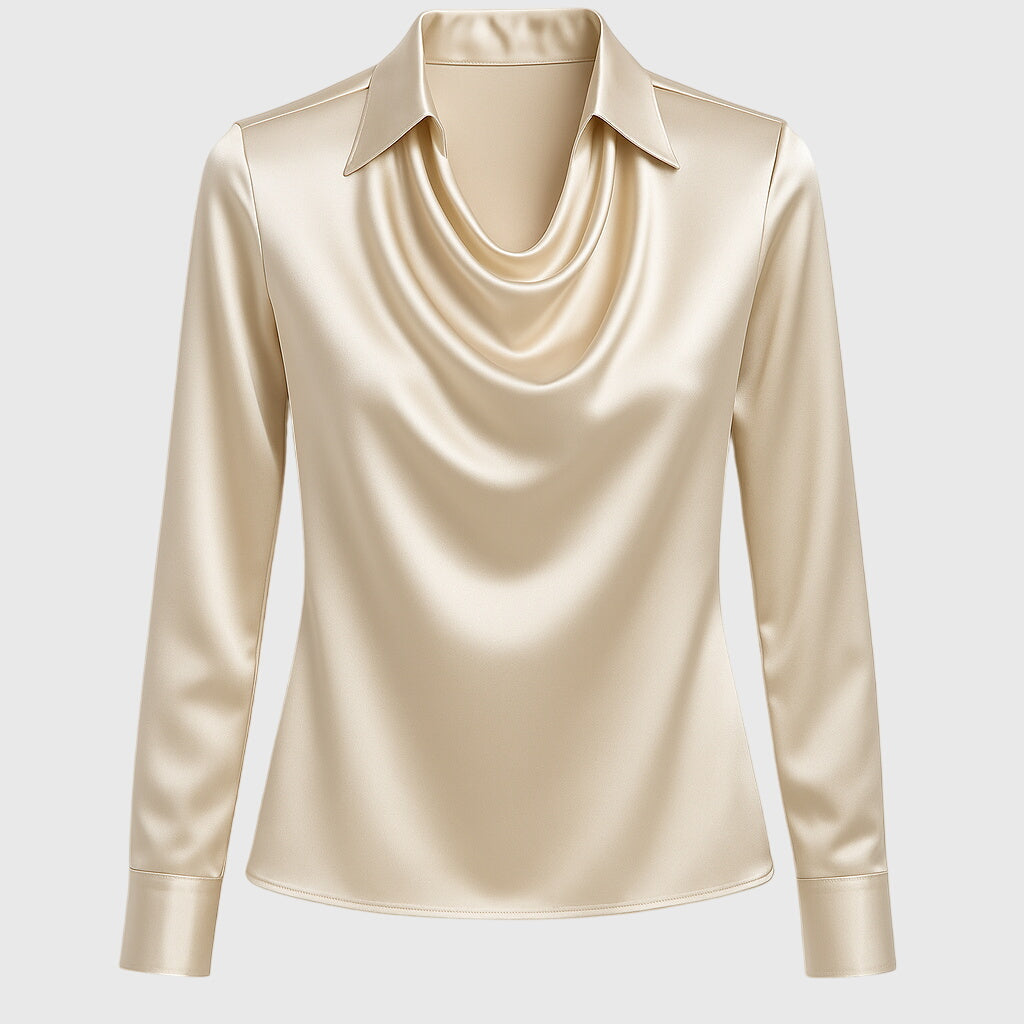 Nancy | Elegant Satin Blouse