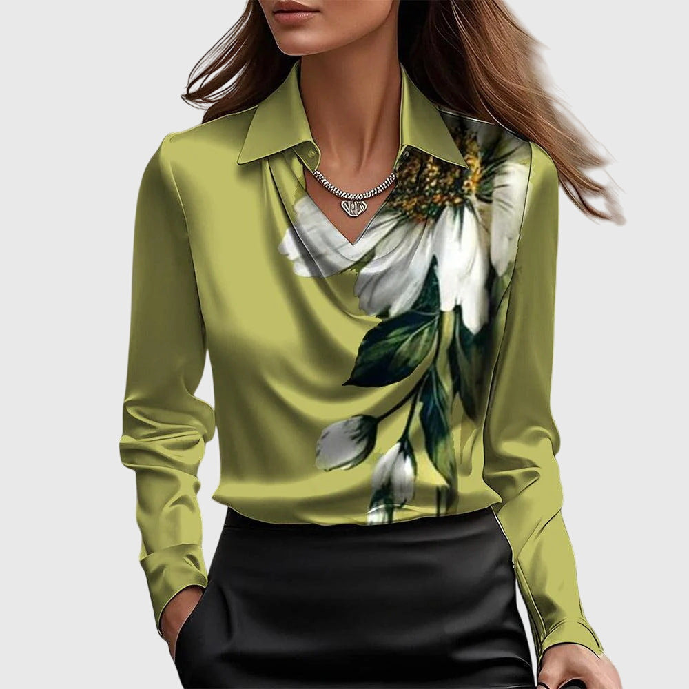 Nancy | Elegant Satin Blouse