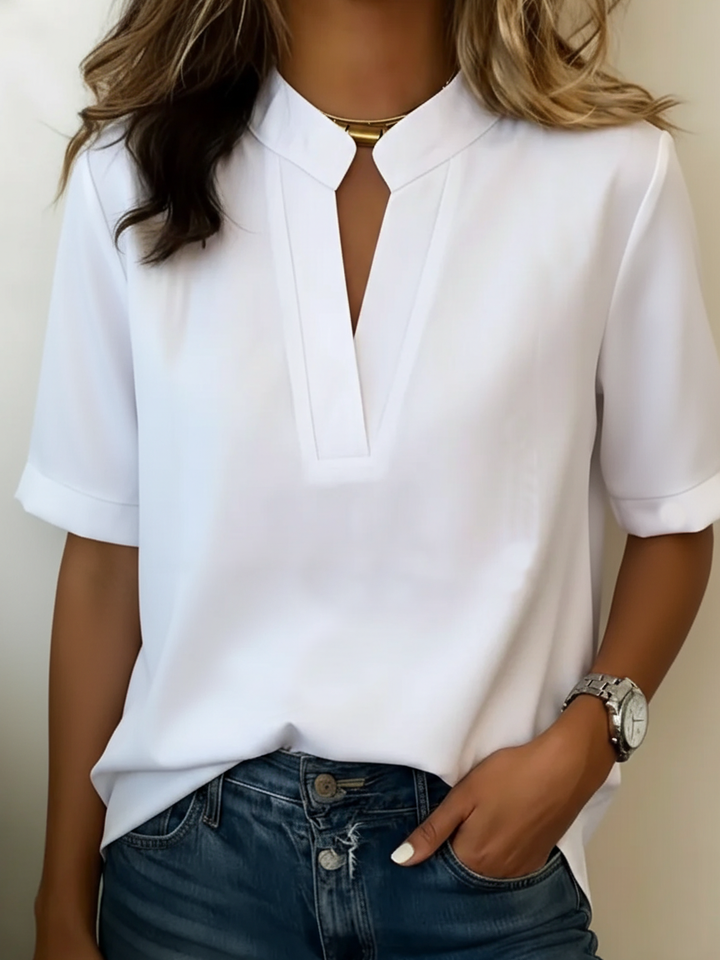 Nancy | Elegant Refined Collar Blouse