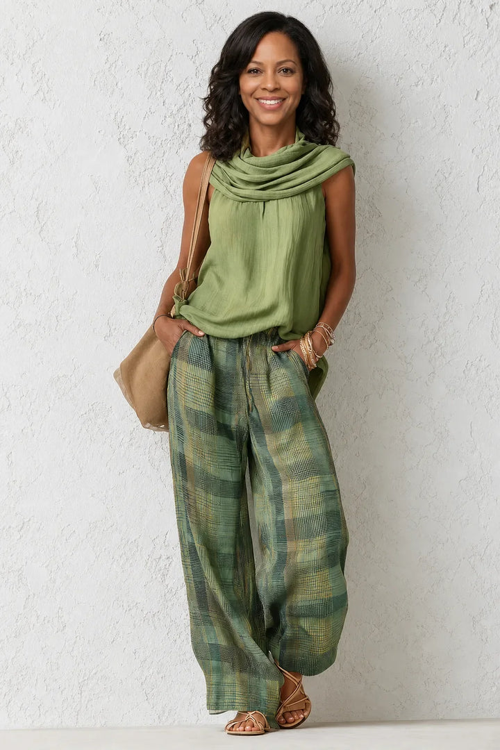 Janet | Easy Wide-Leg Two Piece Set