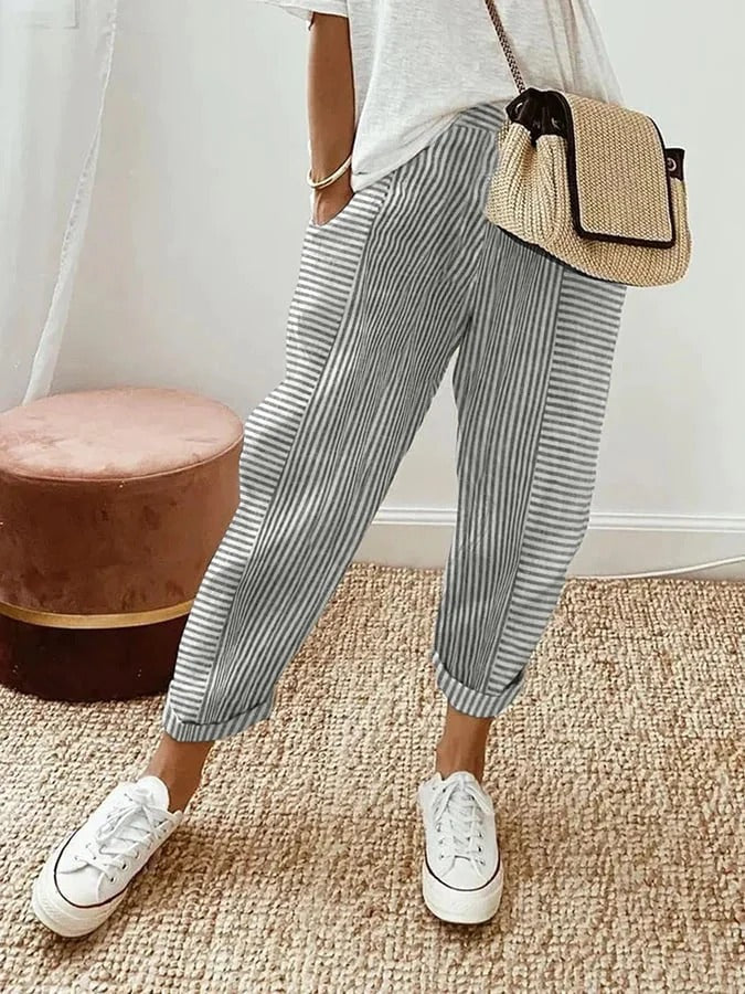 Brenda | Striped Trousers