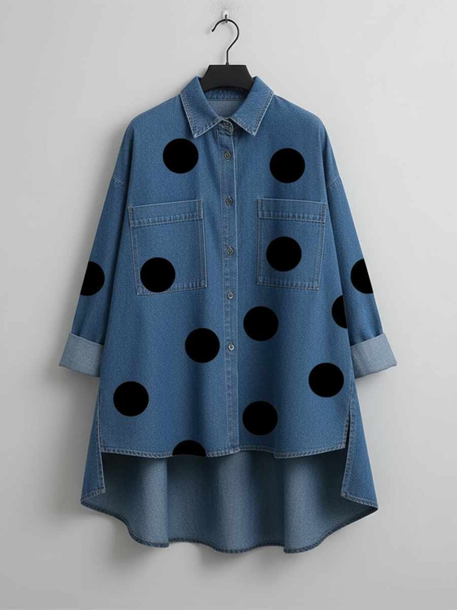 Carol | Polka Dot Overshirt