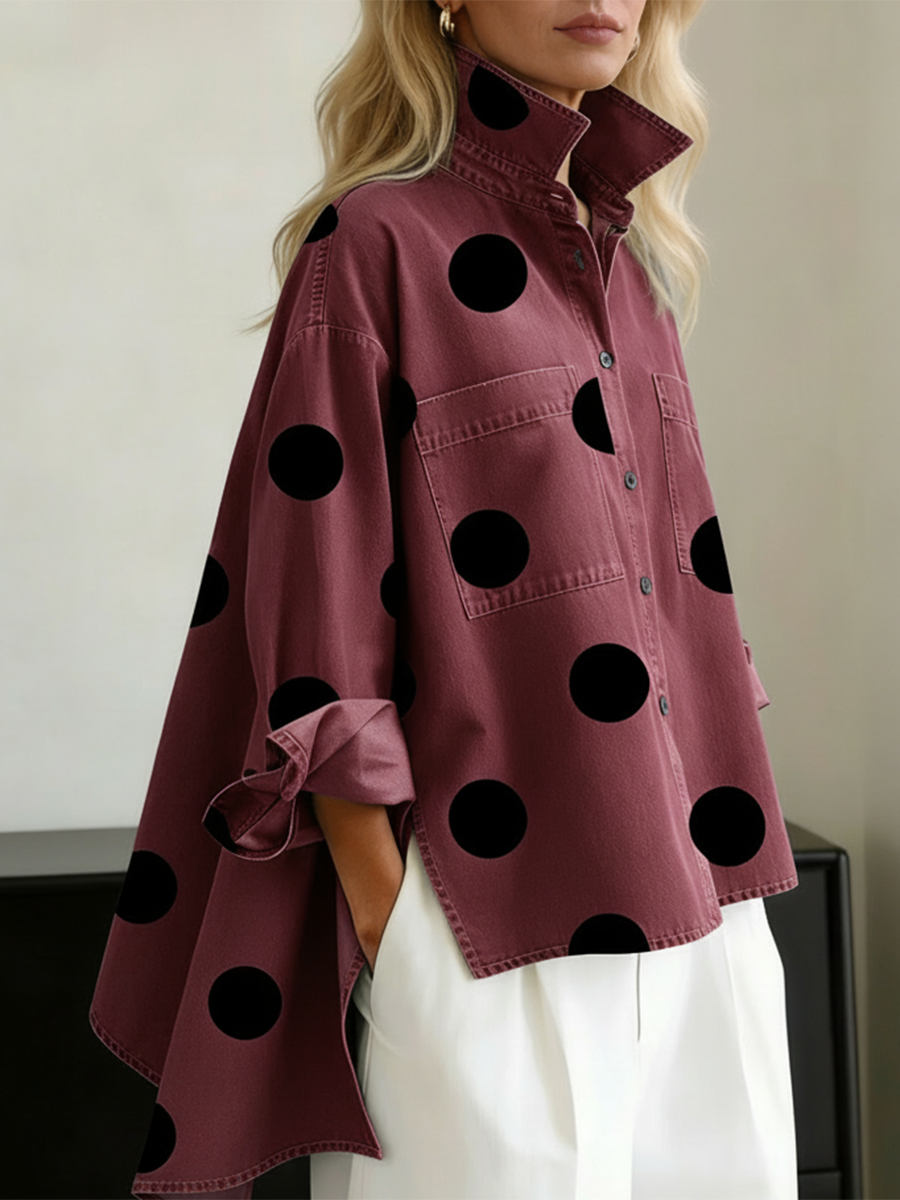 Carol | Polka Dot Overshirt