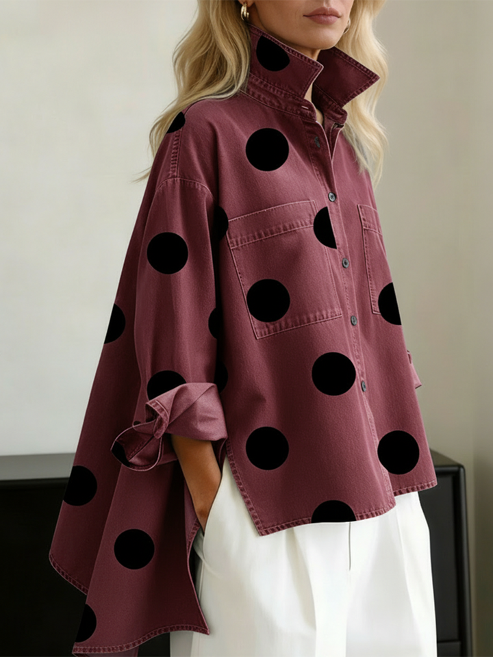 Carol | Polka Dot Overshirt