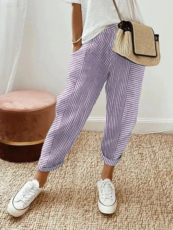 Brenda | Striped Trousers