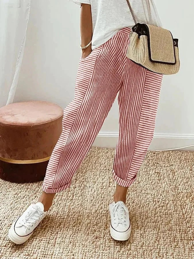 Brenda | Striped Trousers
