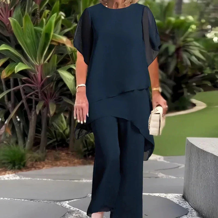 Doreen | Elegant Asymmetrical Two Piece Set