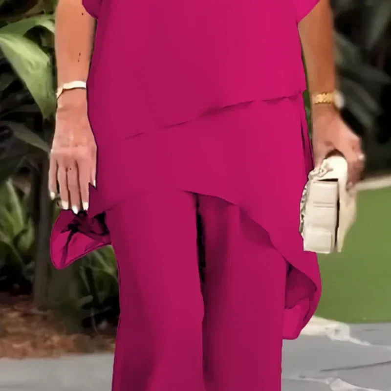 Doreen | Elegant Asymmetrical Two Piece Set