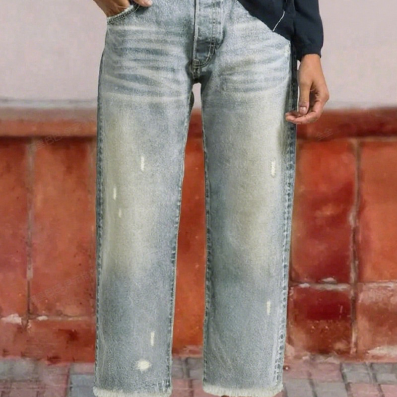 Janet | Retro Cropped Straight Jeans